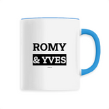 Mug - Romy & Yves - 6 Coloris - Cadeau Original & Mythique - Cadeau Personnalisable - Cadeaux-Positifs.com -Unique-Blanc-