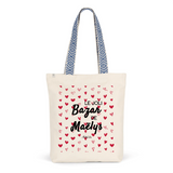 Tote Bag Premium - Le joli Bazar de Maëlys - 2 Coloris - Durable - Cadeau Personnalisable - Cadeaux-Positifs.com -Unique-Rouge-
