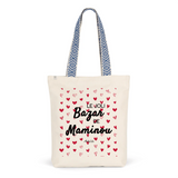 Tote Bag Premium - Le joli Bazar de Maminou - 2 Coloris - Durable - Cadeau Personnalisable - Cadeaux-Positifs.com -Unique-Rouge-
