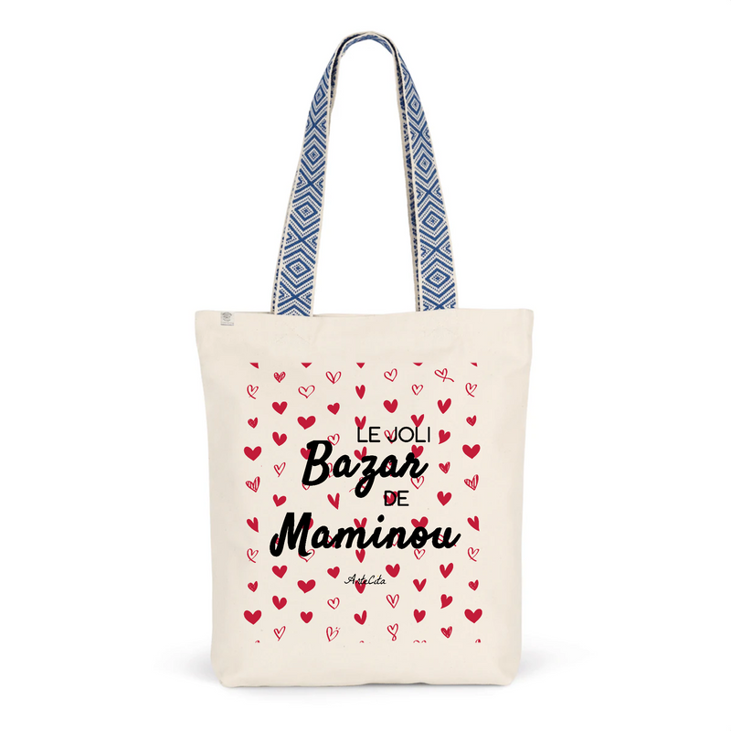 Cadeau anniversaire : Tote Bag Premium - Le joli Bazar de Maminou - 2 Coloris - Durable - Cadeau Personnalisable - Cadeaux-Positifs.com -Unique-Bleu-
