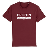 T-Shirt - Breton - Coton Bio - 7 Coloris - Cadeau Original - Cadeau Personnalisable - Cadeaux-Positifs.com -XS-Blanc-