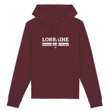 Sweat à Capuche - Lorraine - Coton Bio - 5 Coloris - Cadeau Original - Cadeau Personnalisable - Cadeaux-Positifs.com -XS-Bordeaux-
