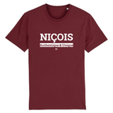 T-Shirt - Niçois - Coton Bio - 7 Coloris - Cadeau Original - Cadeau Personnalisable - Cadeaux-Positifs.com -XS-Blanc-