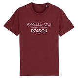 T-Shirt - Appelle-moi Doudou - Coton Bio - Unisexe - Cadeau Original - Cadeau Personnalisable - Cadeaux-Positifs.com -XS-Noir-