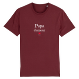 T-Shirt - Papa d'amour - Coton Bio - 7 Coloris - Cadeau Original - Cadeau Personnalisable - Cadeaux-Positifs.com -XS-Marine-