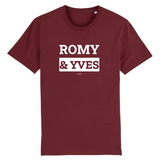T-Shirt Premium - Romy & Yves - Coton Bio - 12 Coloris - Mythique - Cadeau Personnalisable - Cadeaux-Positifs.com -XS-Bordeaux-