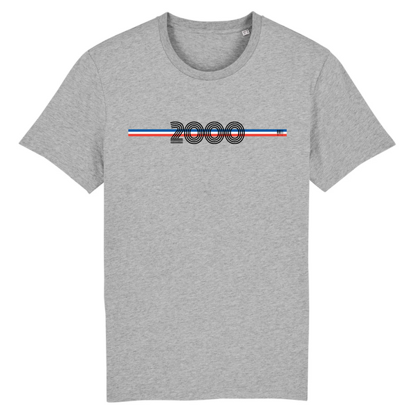 T-Shirt - Année 2000 - Coton Bio - 7 Coloris - Cadeau Original - Cadeau Personnalisable - Cadeaux-Positifs.com -XS-Gris-