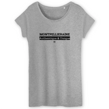 T-Shirt - Montpelliéraine - Coton Bio - 3 Coloris - Cadeau Original - Cadeau Personnalisable - Cadeaux-Positifs.com -XS-Gris-