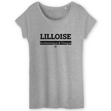 T-Shirt - Lilloise - Coton Bio - 3 Coloris - Cadeau Original - Cadeau Personnalisable - Cadeaux-Positifs.com -XS-Noir-