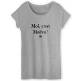 T-Shirt - Moi c'est Maëva - Coton Bio - 3 Coloris - Cadeau Durable - Cadeau Personnalisable - Cadeaux-Positifs.com -XS-Blanc-