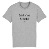 T-Shirt - Moi c'est Simon - Coton Bio - 7 Coloris - Cadeau Original - Cadeau Personnalisable - Cadeaux-Positifs.com -XS-Marine-