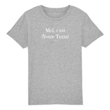 T-Shirt Premium Enfant à Personnaliser - Moi c'est XXX - 5 Coloris - Cadeau Personnalisable - Cadeau Personnalisable - Cadeaux-Positifs.com -3-4 ans-Bleu-