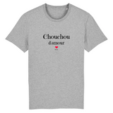 T-Shirt - Chouchou d'amour - Coton Bio - Unisexe - Cadeau Original - Cadeau Personnalisable - Cadeaux-Positifs.com -XS-Noir-