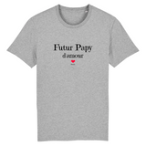 T-Shirt - Futur Papy d'amour - Coton Bio - 7 Coloris - Cadeau Original - Cadeau Personnalisable - Cadeaux-Positifs.com -XS-Marine-