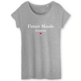 T-Shirt - Future Mamie d'amour - Coton Bio - 3 Coloris - Cadeau Original - Cadeau Personnalisable - Cadeaux-Positifs.com -XS-Blanc-