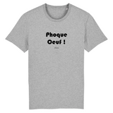 T-Shirt Premium - Phoque Oeuf - Coton Bio - 12 Coloris - Humour - Cadeau Personnalisable - Cadeaux-Positifs.com -XS-Gris-