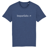 T-Shirt - Imparfaite - Coton Bio - 7 Coloris - Cadeau Original - Cadeau Personnalisable - Cadeaux-Positifs.com -XS-Indigo-