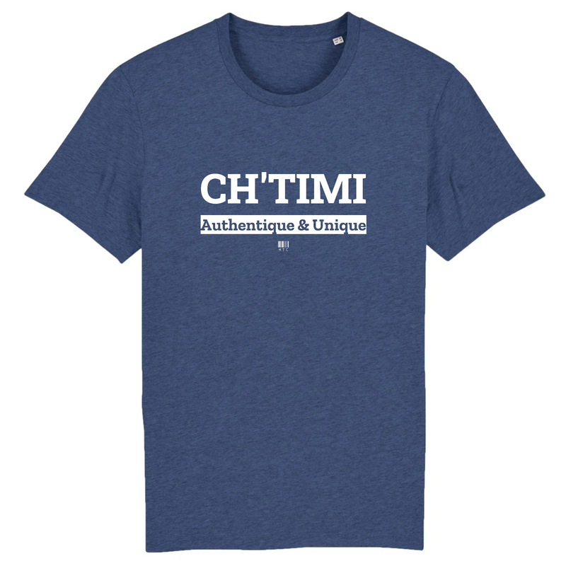 Cadeau anniversaire : T-Shirt - Ch'timi - Unisexe - Coton Bio - 7 Coloris - Cadeau Original - Cadeau Personnalisable - Cadeaux-Positifs.com -XS-Indigo-