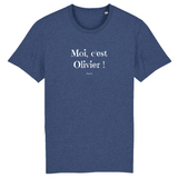 T-Shirt - Moi c'est Olivier - Coton Bio - 7 Coloris - Cadeau Original - Cadeau Personnalisable - Cadeaux-Positifs.com -XS-Marine-