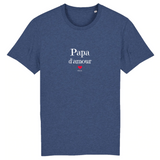 T-Shirt - Papa d'amour - Coton Bio - 7 Coloris - Cadeau Original - Cadeau Personnalisable - Cadeaux-Positifs.com -XS-Marine-