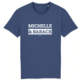 T-Shirt Premium - Michelle & Barack - Coton Bio - 12 Coloris - Mythique - Cadeau Personnalisable - Cadeaux-Positifs.com -XS-Bordeaux-