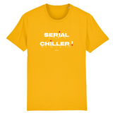 T-Shirt Premium - Serial Chiller - Coton Bio - 11 Coloris - Humour - Cadeau Personnalisable - Cadeaux-Positifs.com -XS-Indigo-