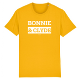 T-Shirt Premium - Bonnie & Clyde - Coton Bio - 12 Coloris - Mythique - Cadeau Personnalisable - Cadeaux-Positifs.com -XS-Orange-