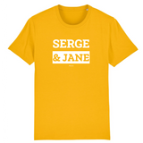 T-Shirt Premium - Serge & Jane - Coton Bio - 12 Coloris - Mythique - Cadeau Personnalisable - Cadeaux-Positifs.com -XS-Marine-
