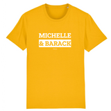 T-Shirt Premium - Michelle & Barack - Coton Bio - 12 Coloris - Mythique - Cadeau Personnalisable - Cadeaux-Positifs.com -XS-Bordeaux-