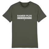 T-Shirt - Ramer Plus pour Manger Plus - Unisexe - Coton Bio - Cadeau Original - Cadeau Personnalisable - Cadeaux-Positifs.com -XS-Blanc-