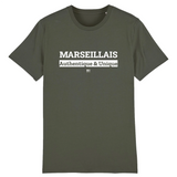 T-Shirt - Marseillais - Coton Bio - 7 Coloris - Cadeau Original - Cadeau Personnalisable - Cadeaux-Positifs.com -XS-Indigo-