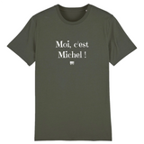 T-Shirt - Moi c'est Michel - Coton Bio - 6 Coloris - Cadeau Original - Cadeau Personnalisable - Cadeaux-Positifs.com -XS-Marine-