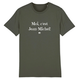T-Shirt - Moi c'est Jean-Michel - Coton Bio - 7 Coloris - Cadeau Original - Cadeau Personnalisable - Cadeaux-Positifs.com -XS-Indigo-