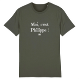 T-Shirt - Moi c'est Philippe - Coton Bio - 7 Coloris - Cadeau Original - Cadeau Personnalisable - Cadeaux-Positifs.com -XS-Marine-