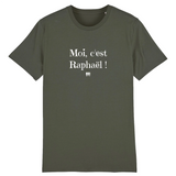 T-Shirt - Moi c'est Raphaël - Coton Bio - 6 Coloris - Cadeau Original - Cadeau Personnalisable - Cadeaux-Positifs.com -XS-Kaki-