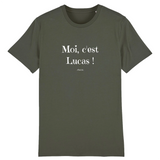 T-Shirt - Moi c'est Lucas - Coton Bio - 7 Coloris - Cadeau Original - Cadeau Personnalisable - Cadeaux-Positifs.com -XS-Marine-
