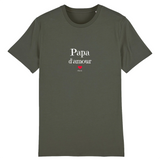 T-Shirt - Papa d'amour - Coton Bio - 7 Coloris - Cadeau Original - Cadeau Personnalisable - Cadeaux-Positifs.com -XS-Marine-