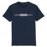 T-Shirt - Année 2001 - Coton Bio - 7 Coloris - Cadeau Original - Cadeau Personnalisable - Cadeaux-Positifs.com -XS-Marine-