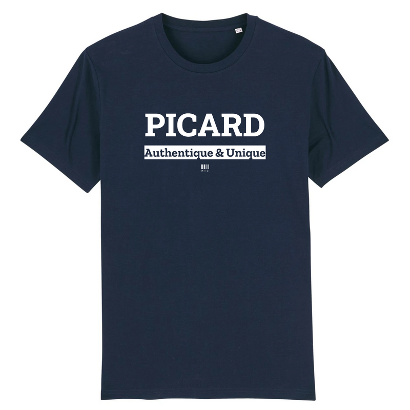 Cadeau anniversaire : T-Shirt - Picard - Coton Bio - 7 Coloris - Cadeau Original - Cadeau Personnalisable - Cadeaux-Positifs.com -XS-Marine-