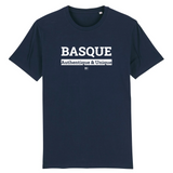 T-Shirt - Basque - Unisexe - Coton Bio - 7 Coloris - Cadeau Original - Cadeau Personnalisable - Cadeaux-Positifs.com -XS-Blanc-