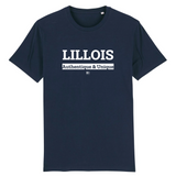 T-Shirt - Lillois - Coton Bio - 7 Coloris - Cadeau Original - Cadeau Personnalisable - Cadeaux-Positifs.com -XS-Indigo-
