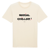 T-Shirt Premium - Serial Chiller - Coton Bio - 11 Coloris - Humour - Cadeau Personnalisable - Cadeaux-Positifs.com -XS-Indigo-