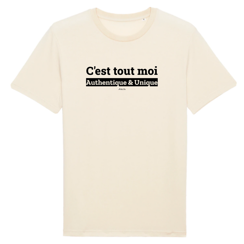 Cadeau anniversaire : T-Shirt Premium - C'est tout moi - Coton Bio - 12 Coloris - Humour - Cadeau Personnalisable - Cadeaux-Positifs.com -XS-Naturel-