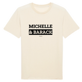 T-Shirt Premium - Michelle & Barack - Coton Bio - 12 Coloris - Mythique - Cadeau Personnalisable - Cadeaux-Positifs.com -XS-Bordeaux-