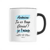 Mug - Antoine je t'aime - 6 Coloris - Cadeau Tendre & Original - Cadeau Personnalisable - Cadeaux-Positifs.com -Unique-Blanc-