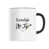 Mug - Louise au Top - 6 Coloris - Cadeau Original - Cadeau Personnalisable - Cadeaux-Positifs.com -Unique-Noir-