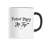 Mug - Futur Papy au Top - 6 Coloris - Cadeau Original - Cadeau Personnalisable - Cadeaux-Positifs.com -Unique-Noir-