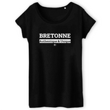 T-Shirt - Bretonne - Coton Bio - 3 Coloris - Cadeau Original - Cadeau Personnalisable - Cadeaux-Positifs.com -XS-Blanc-