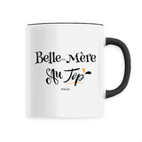 Mug - Belle-Mère au Top - 6 Coloris - Cadeau Original - Cadeau Personnalisable - Cadeaux-Positifs.com -Unique-Blanc-