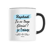 Mug - Raphaël je t'aime - 6 Coloris - Cadeau Tendre & Original - Cadeau Personnalisable - Cadeaux-Positifs.com -Unique-Blanc-